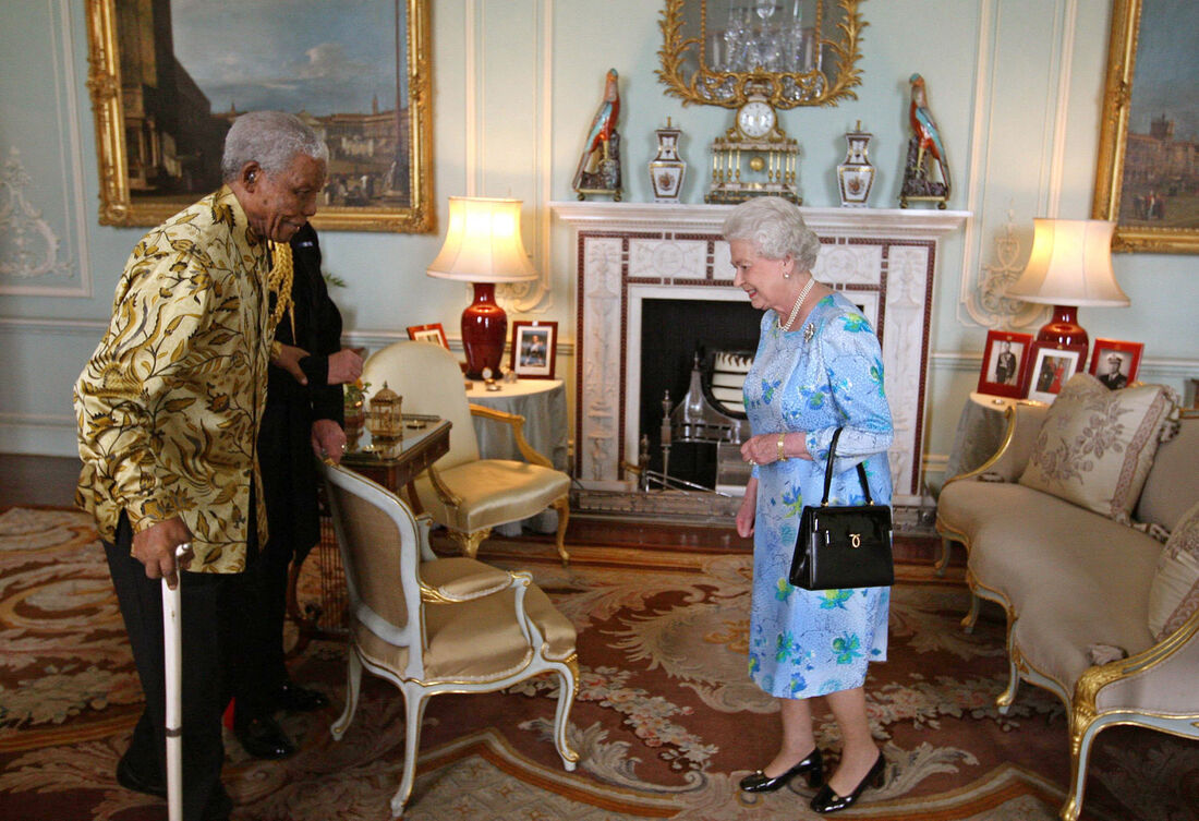 Nelson Mandela e Rainha Elizabeth II