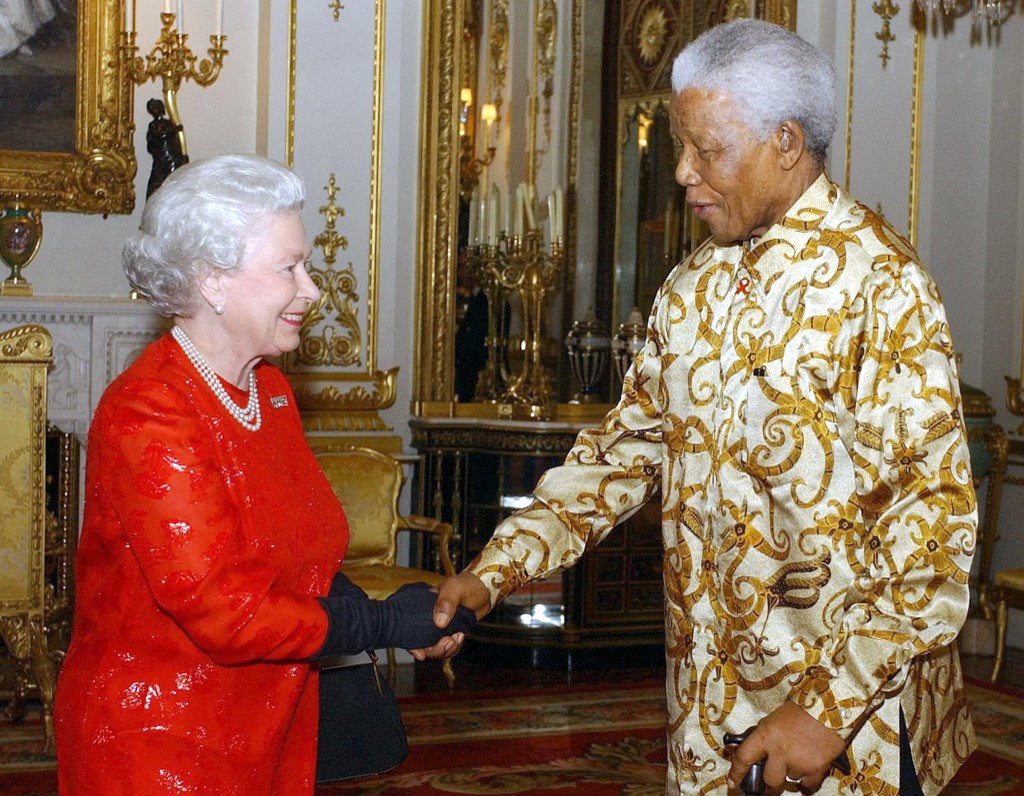 Rainha Elizabeth II e encontro com Nelson Mandela 