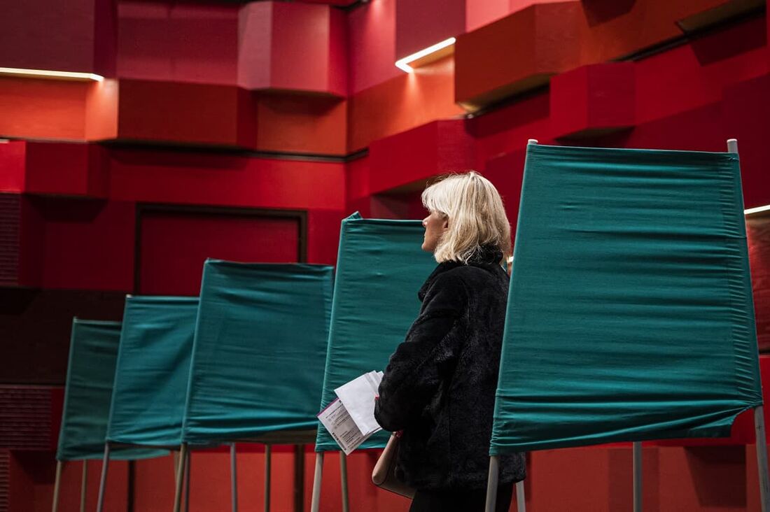 Local de votação na Suécia 