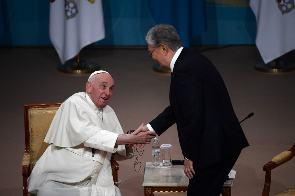 Papa Francisco em seu primeiro dia de sua visita ao Cazaquistão