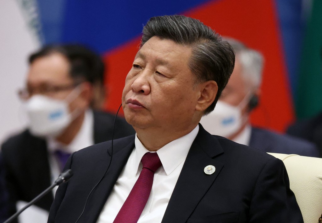 O presidente chinês Xi Jinping participa da cúpula dos líderes da Organização de Cooperação de Xangai (SCO) em Samarcanda em 16 de setembro de 2022.