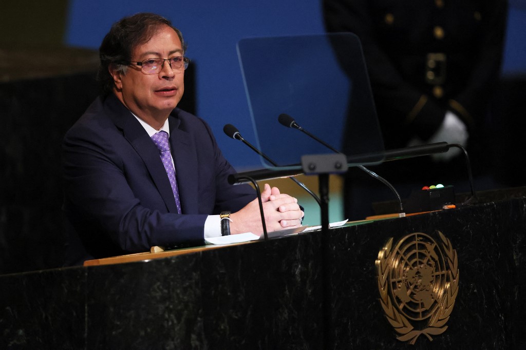 Presidente colombiano Gustavo Petro em discurso na Assembleia Geral da ONU 