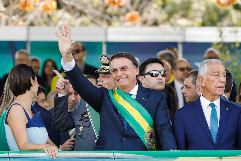 Jair Bolsonaro no desfile cívico-militar do Bicentenário da Independência do Brasil 