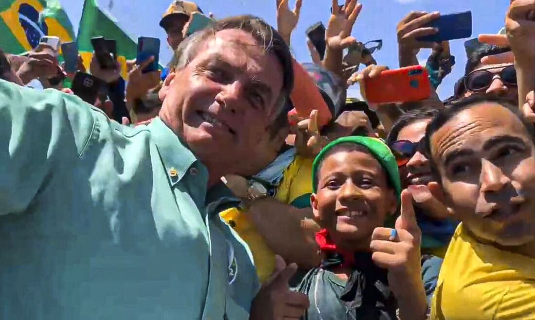 Candidato à reeleição à Presidência, Jair Bolsonaro (PL)