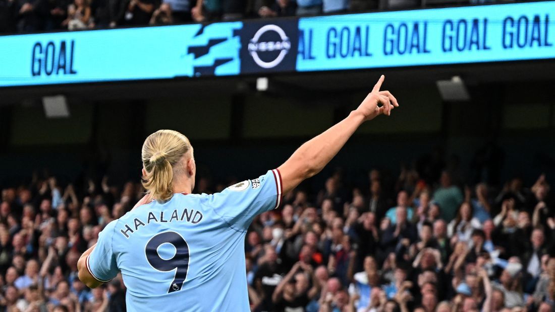 Haaland quebra mais um recorde na Premier League, mas clássico entre  Manchester City e Arsenal termina só no empate