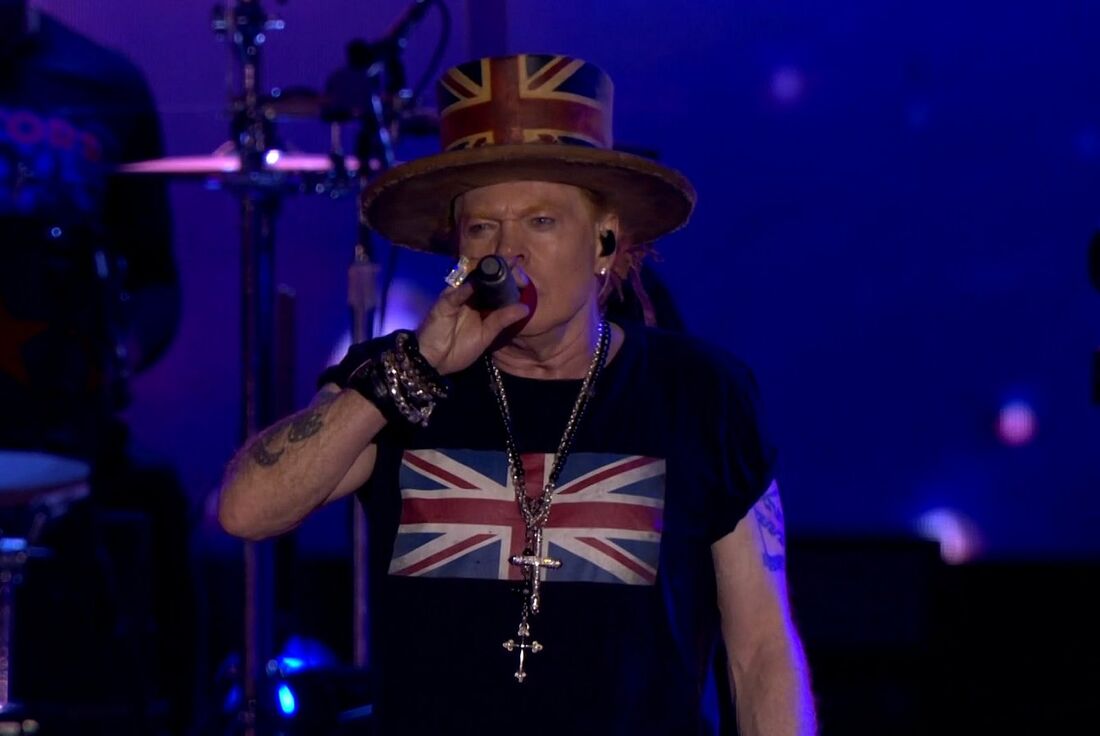 Axl Rose, no Rock In Rio, nesta quinta-feira (8)