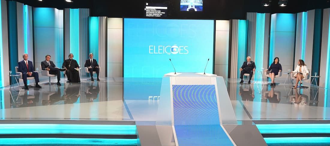 Debate na Globo entre candidatos a presidência da República