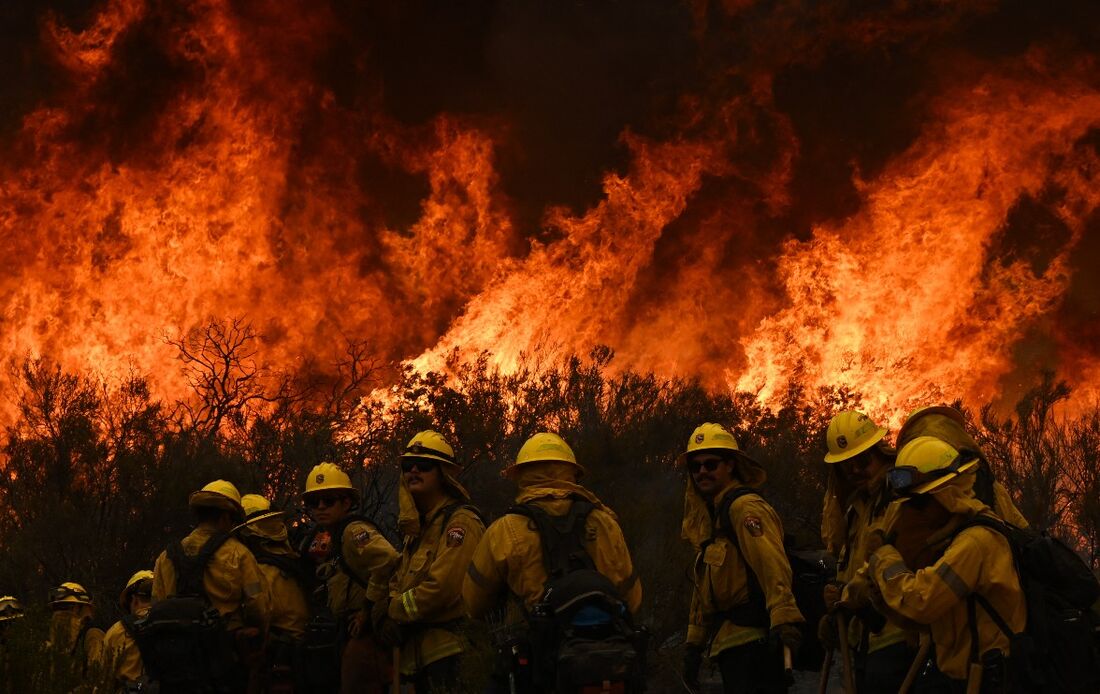 Incêndio na região da Califórnia neste mês de setembro