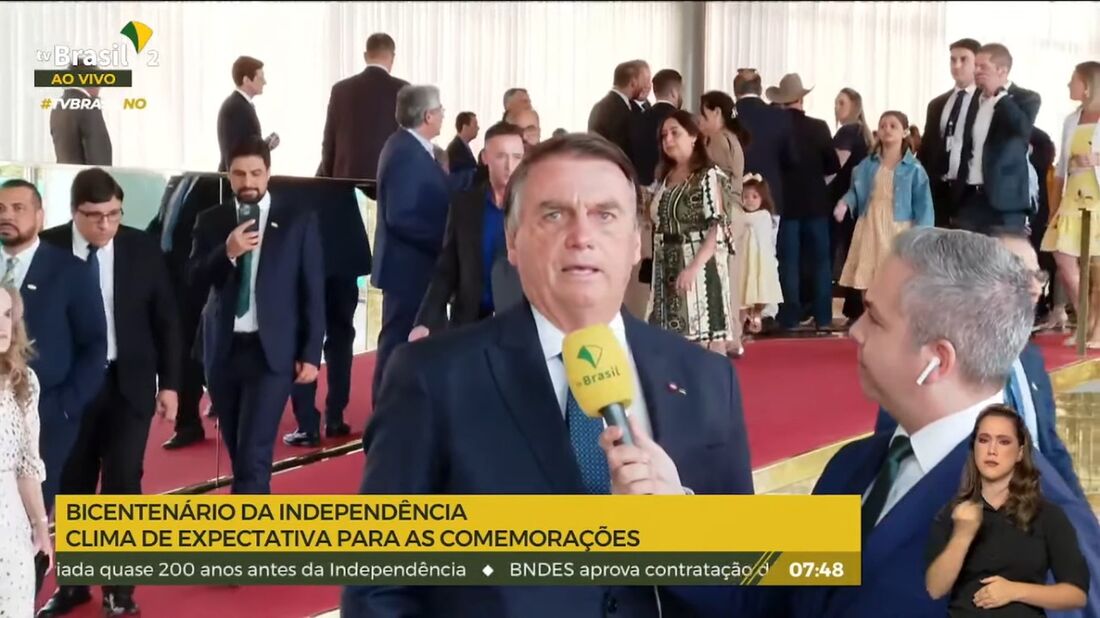 Bolsonaro em evento do 7 de Setembro em Brasília