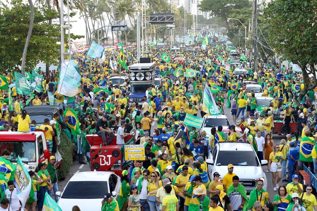 Manifestação, no Dia da Independência, em apoio ao Governo Bolsonaro