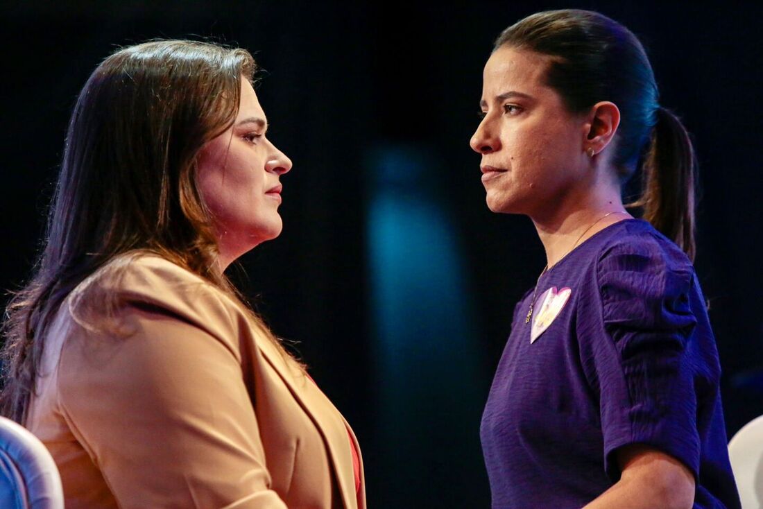 Marília Arraes e Raquel Lyra em debate na Fiepe