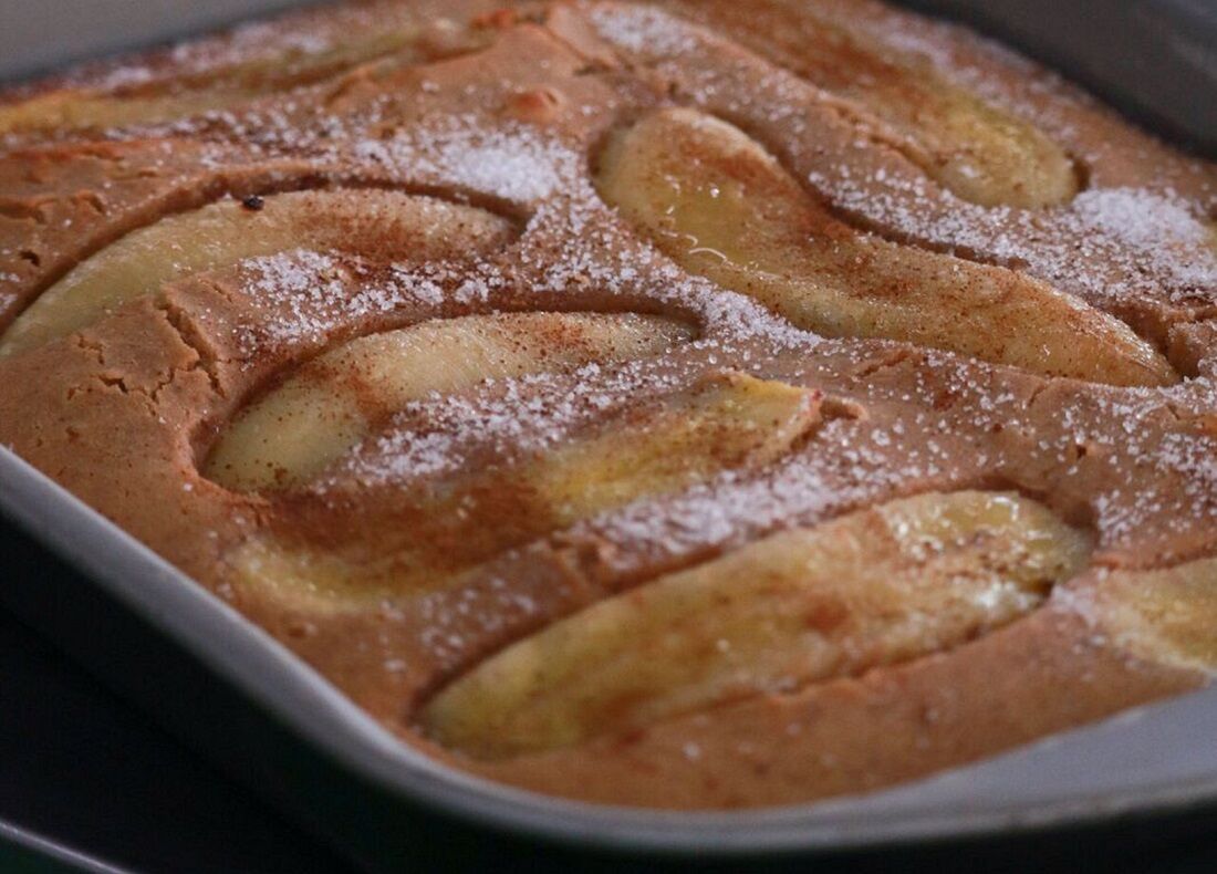 Bolo de casca de banana