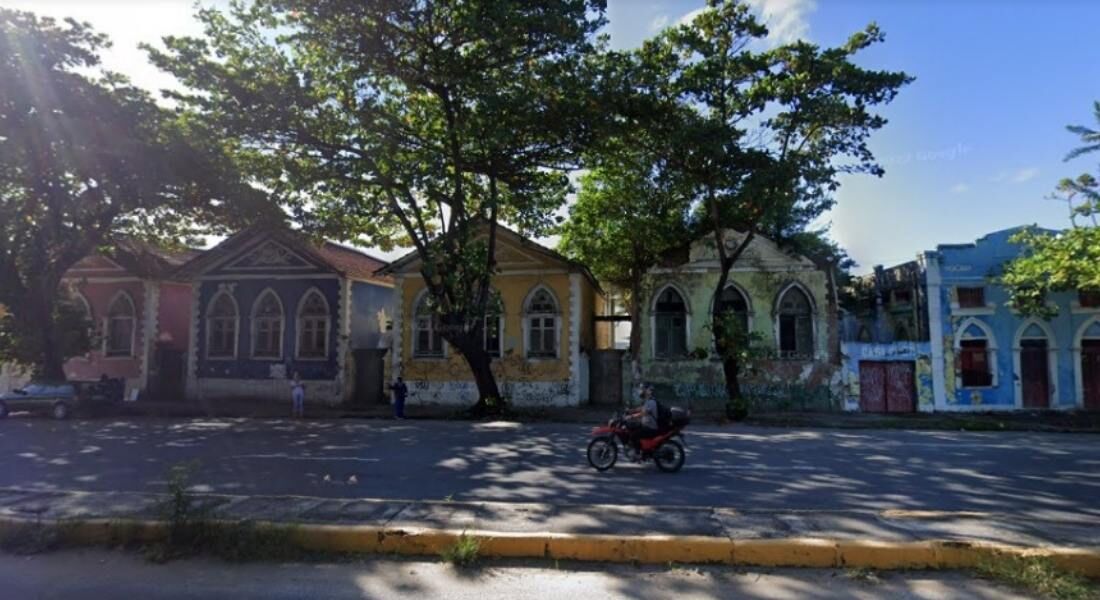 Conjunto de casas localizado no Sítio Histórico de Olinda