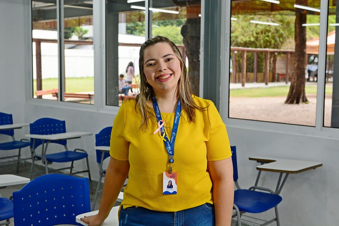 Isabele Miranda, psicóloga orientadora do ensino médio do Motivo