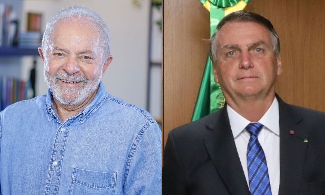 Lula (PT) e Bolsonaro (PL)