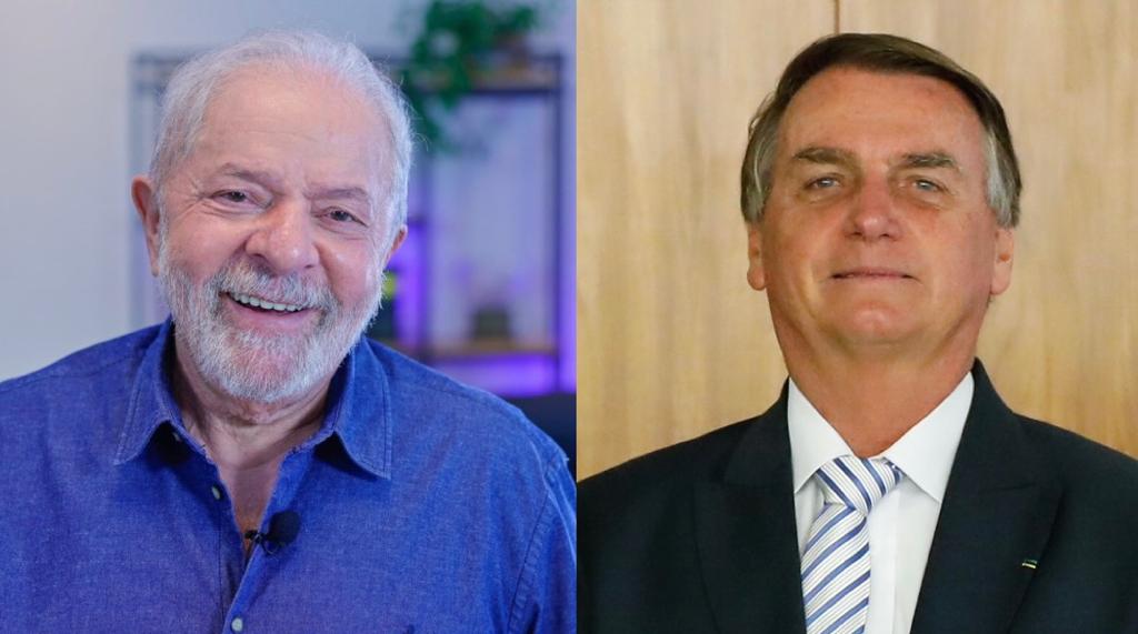 Lula (PT) e Bolsonaro (PL)