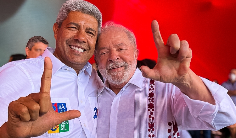 O governador da Bahia Jerônimo Rodrigues e o presidente Lula 