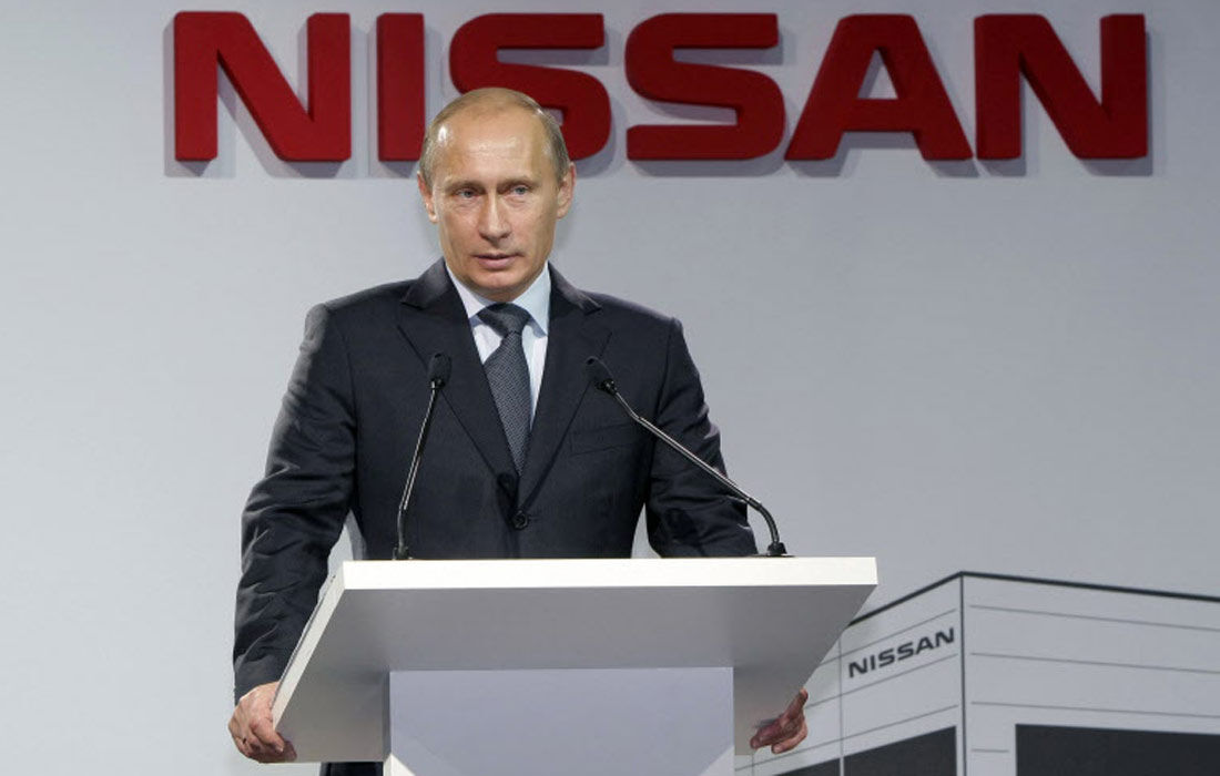 Putin em imagem de 2009, quando da abertura da planta da Nissan no país