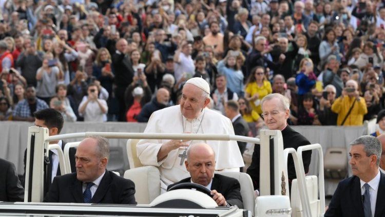 Papa Francisco, em audiência no Vaticano