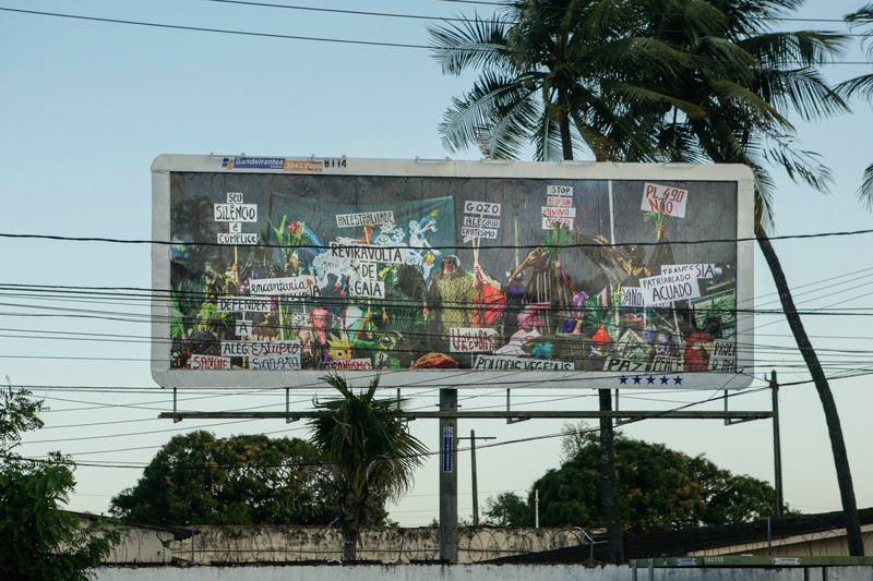 Obra da artista Rivane Neuenschwander, em Recife