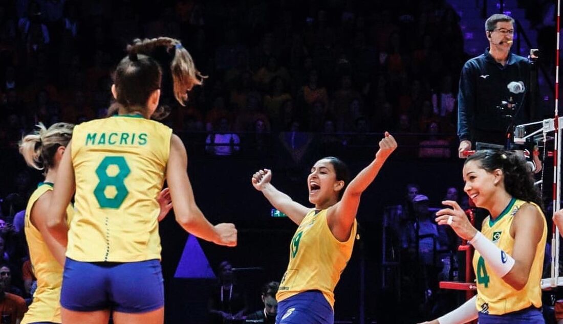 Brasil venceu mais uma no Mundial de Vôlei