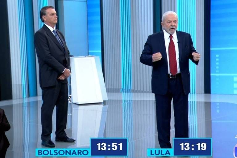 Lula e Jair Bolsonaro, candidatos à Presidência 