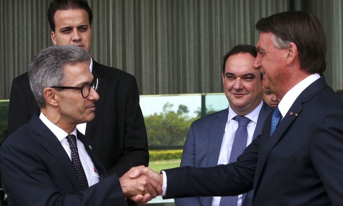 Governador reeleito Romeu Zema e Jair Bolsonaro, candidato a presidência