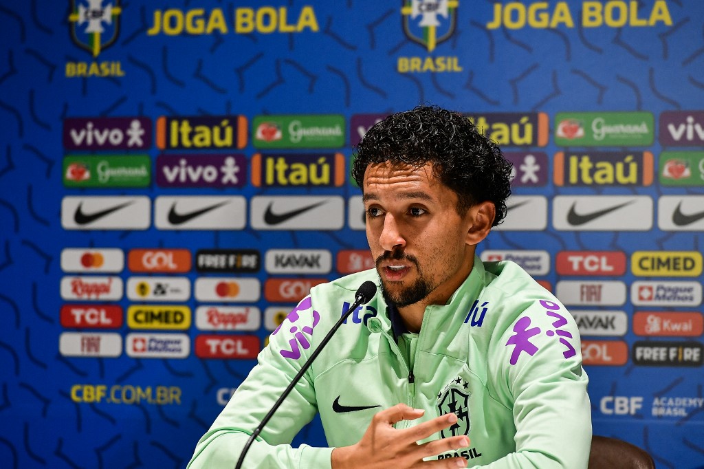 Marquinhos durante coletiva concedida nesta quinta-feira (17)