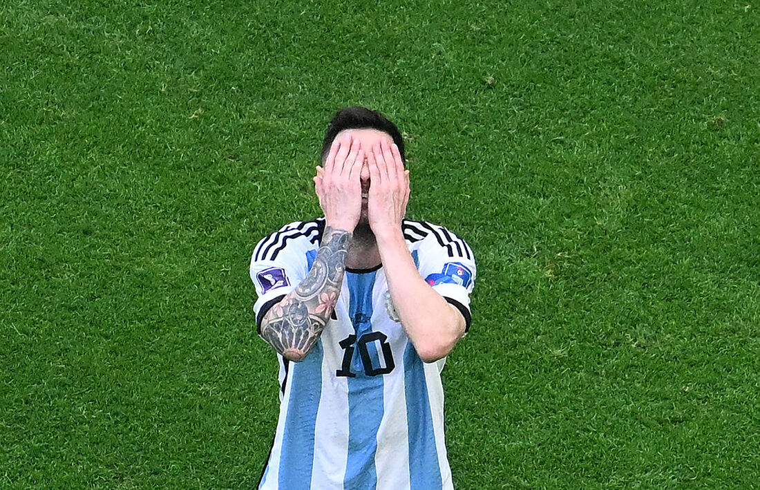 A tristeza de Messi na derrota argentina