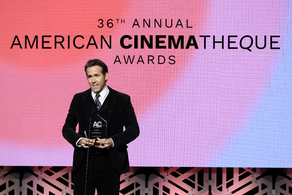 Ryan Reynolds ganha prestigioso prêmio American Cinematheque