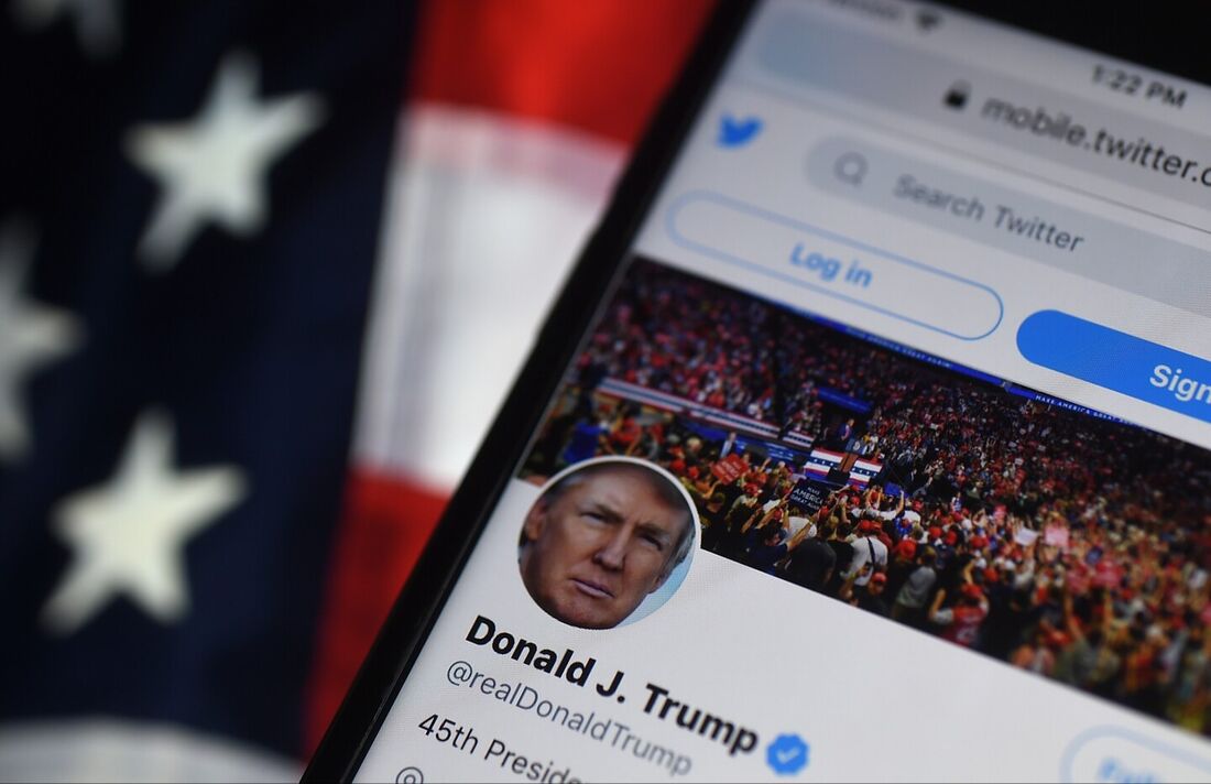 Conta no Twitter do ex-presidente Donald Trump