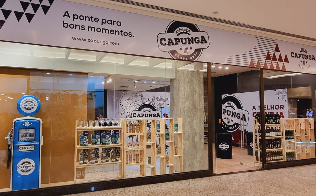 Loja da Cervejaria Capunga no Shopping Patteo, em Olinda