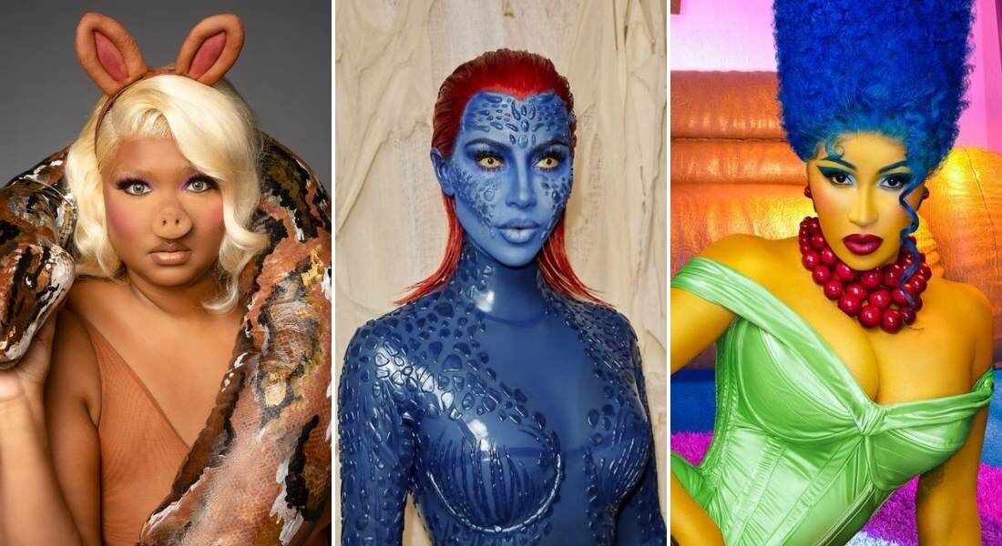 Lizzo, Kim Kardashian e Cardi B se fantasiaram para o Halloween