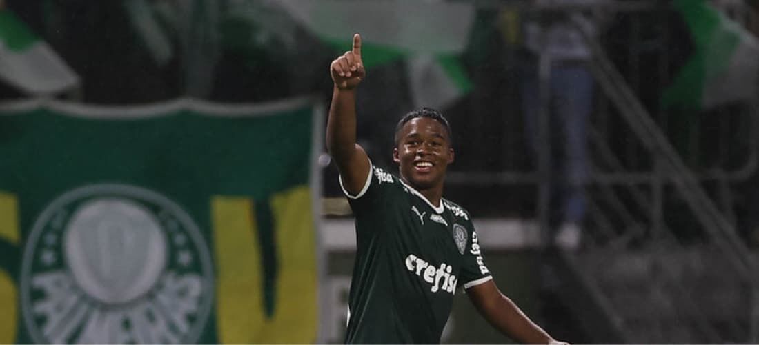 Endrick, joia do Palmeiras de 17 anos 