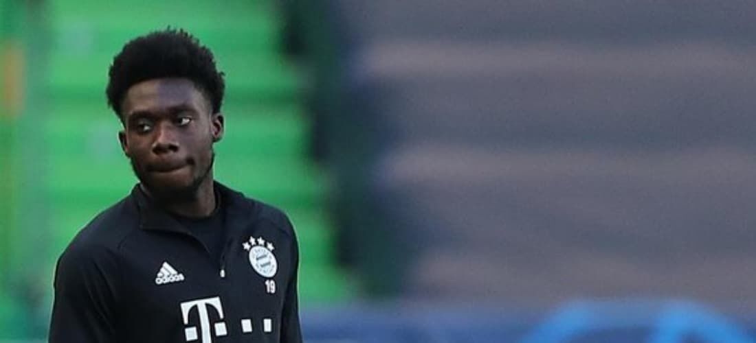 Alphonso Davies, lateral-esquerdo do Bayern e principal jogador do Canadá