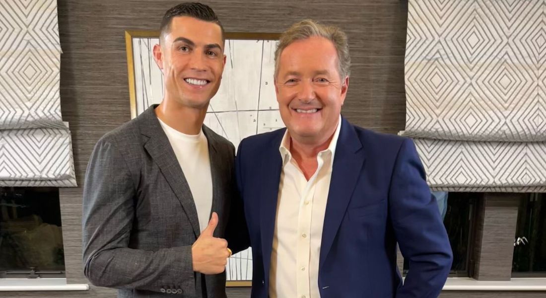 Cristiano Ronaldo cedeu entrevista ao jornalista Piers Morgan