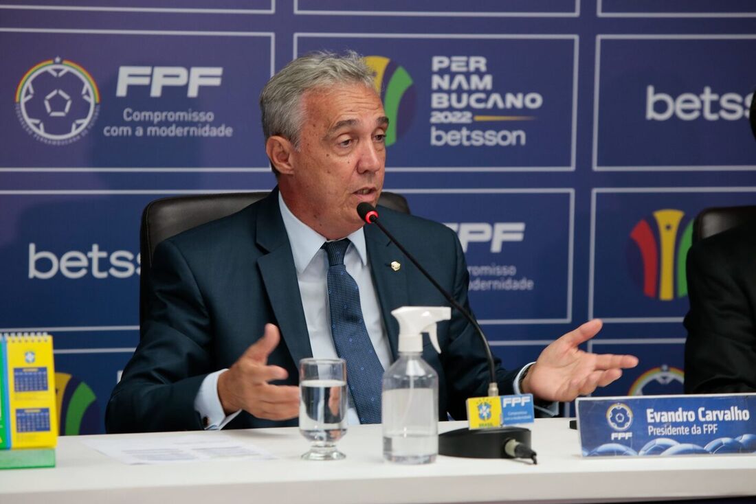 Evandro Carvalho, presidente da FPF