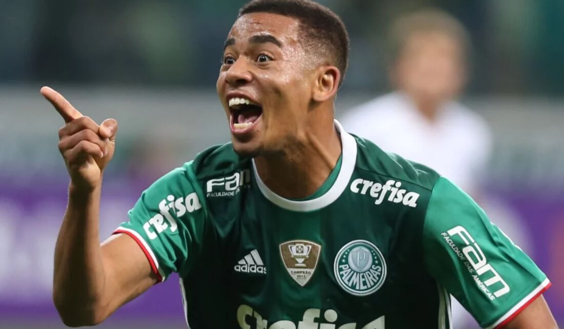 Gabriel Jesus, ex-atacante do Palmeiras