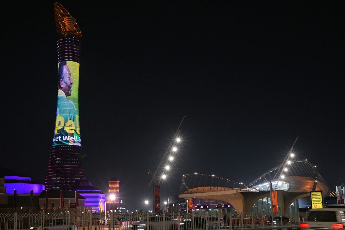 Homenagem a Pelé em Doha, no Catar