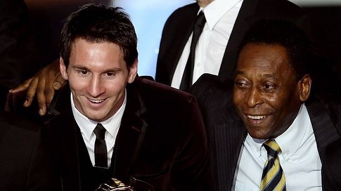 Messi e Pelé são os recordistas do prêmio Bola de Ouro