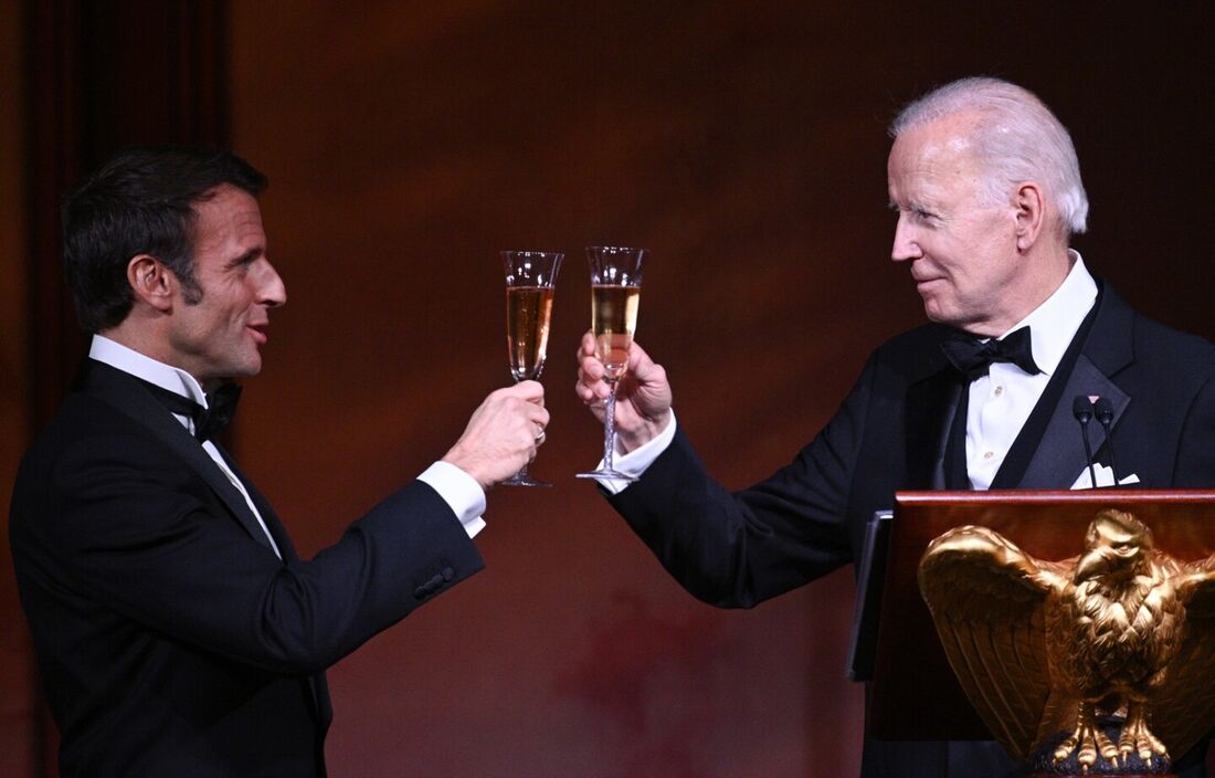 Biden e Macron mostram boa sintonia, apesar das divergências