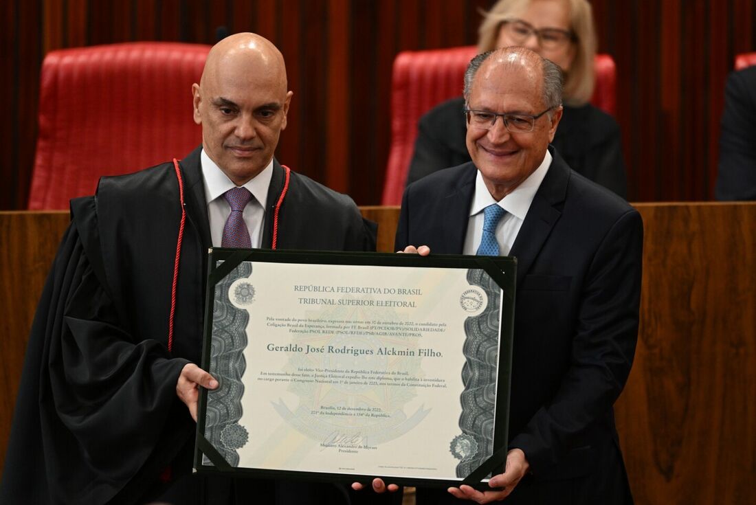 Alexandre de Moraes e Geraldo Alckmin 