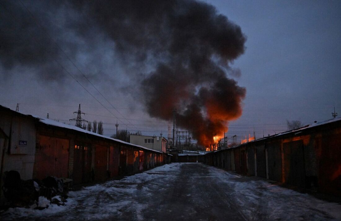 Kiev sofre ataque de drones antes da visita de Putin a Belarus