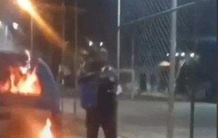 Bandidos atacam e incendeiam base da Polícia Militar na Praça Seca