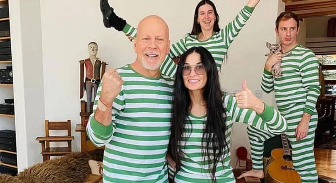 Os atores Bruce Willis e Demi Moore: ex-casal 