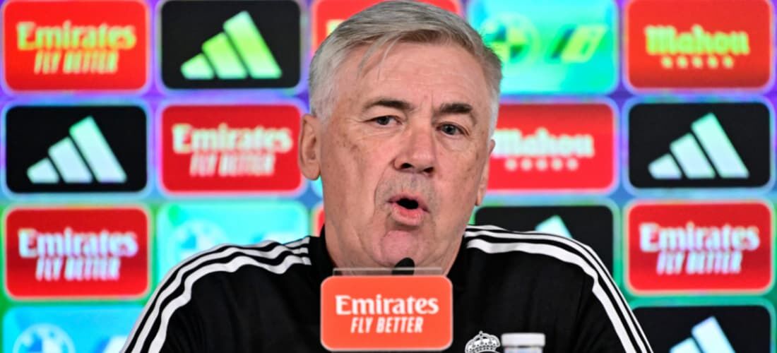 Carlo Ancelotti tem contrato com o Real Madrid até 2024