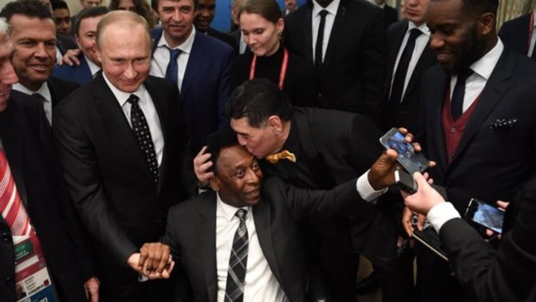 Putin, Pelé e Maradona na Copa do Mundo de 2018