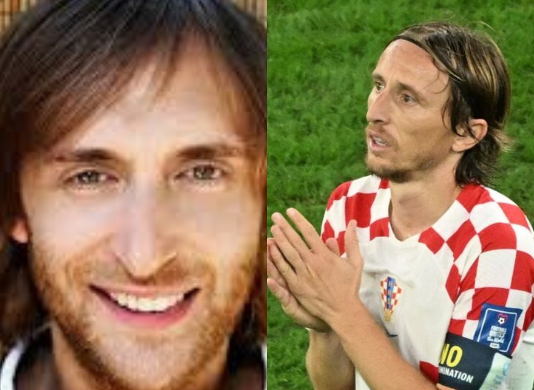 Dj David Guetta e jogador Luka Modrić