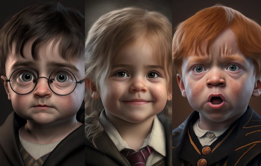 Usando Inteligência Artificial, artista recria personagens de Harry