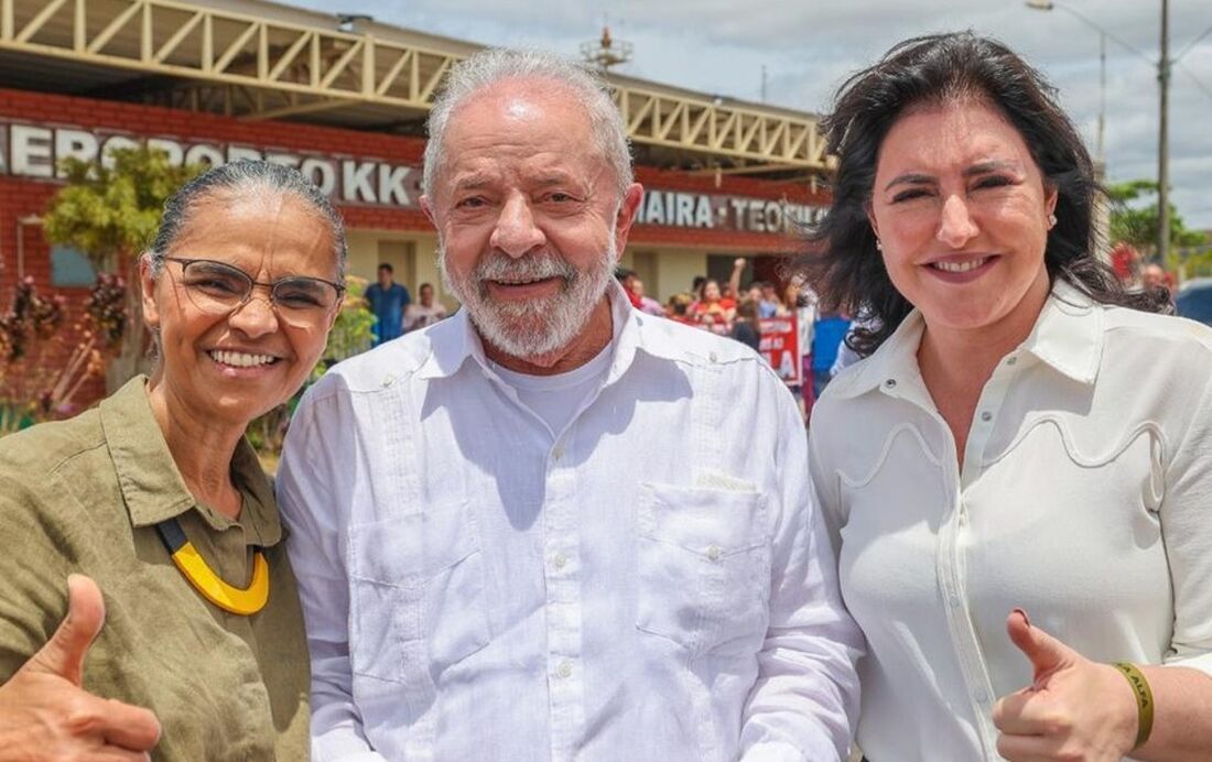 Marina Silva, Lula e Simone Tebet